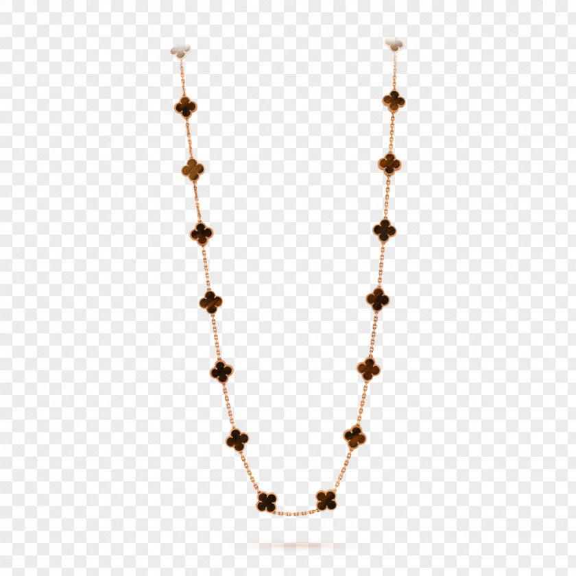 Poetic Charm Necklace Van Cleef & Arpels Jewellery Alhambra Gold PNG