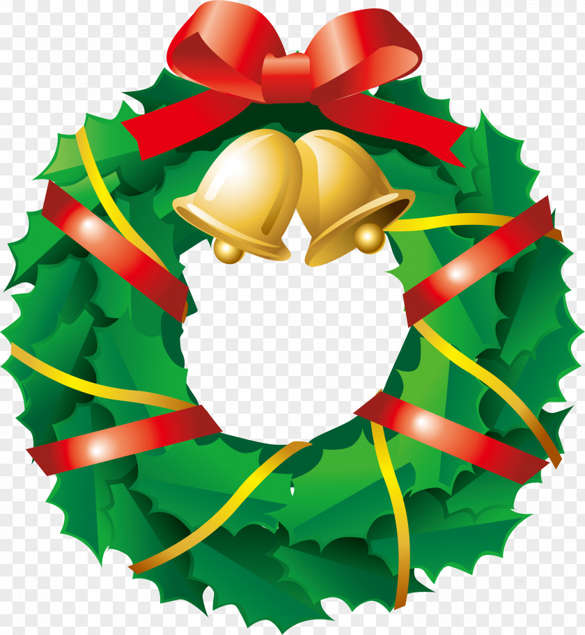 Christmas Grass Ring Decoration Clip Art PNG