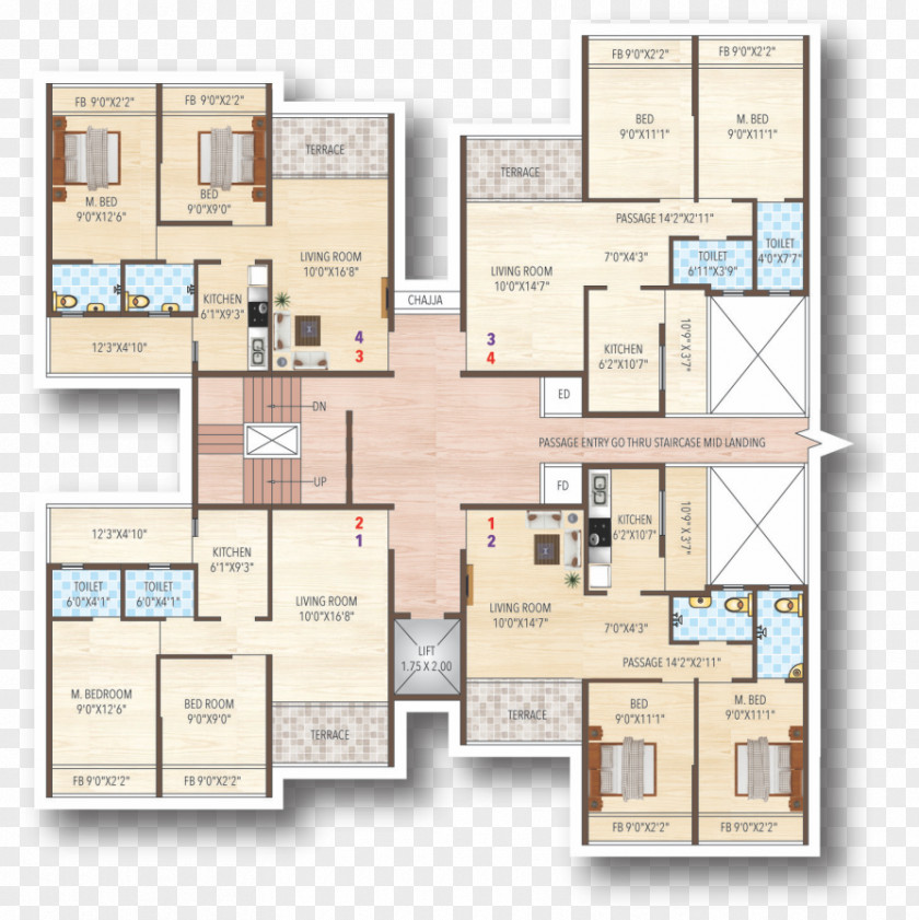 Design Floor Plan PNG