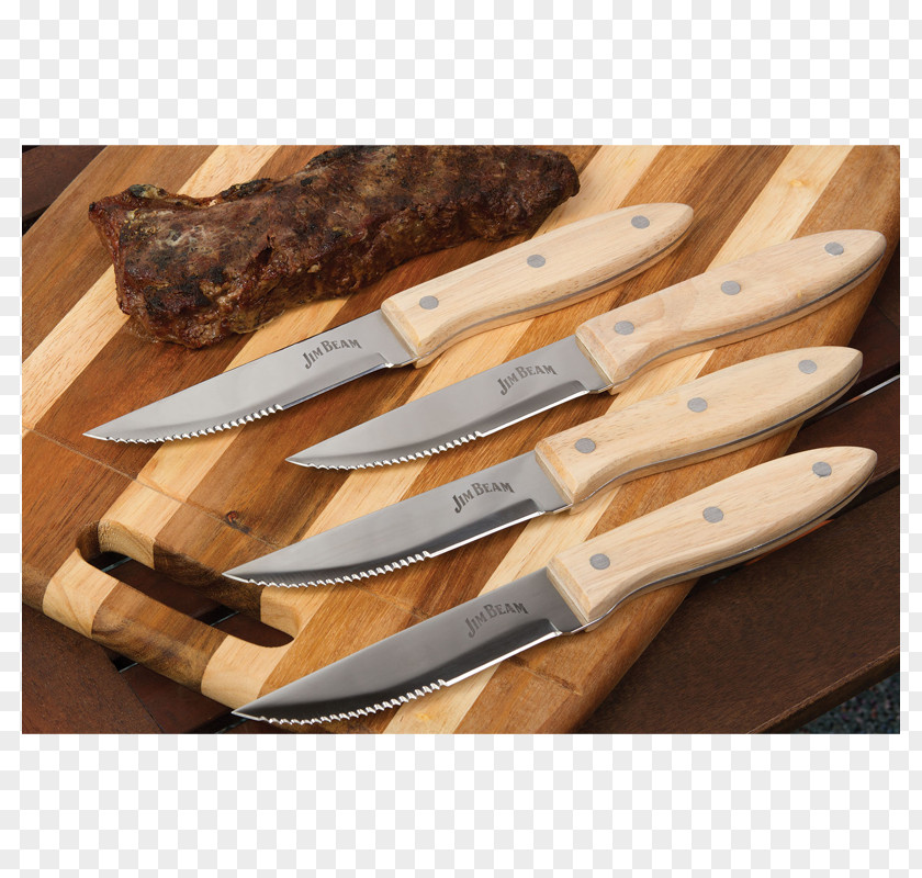 Knife Barbecue Jim Beam Meat Steak PNG