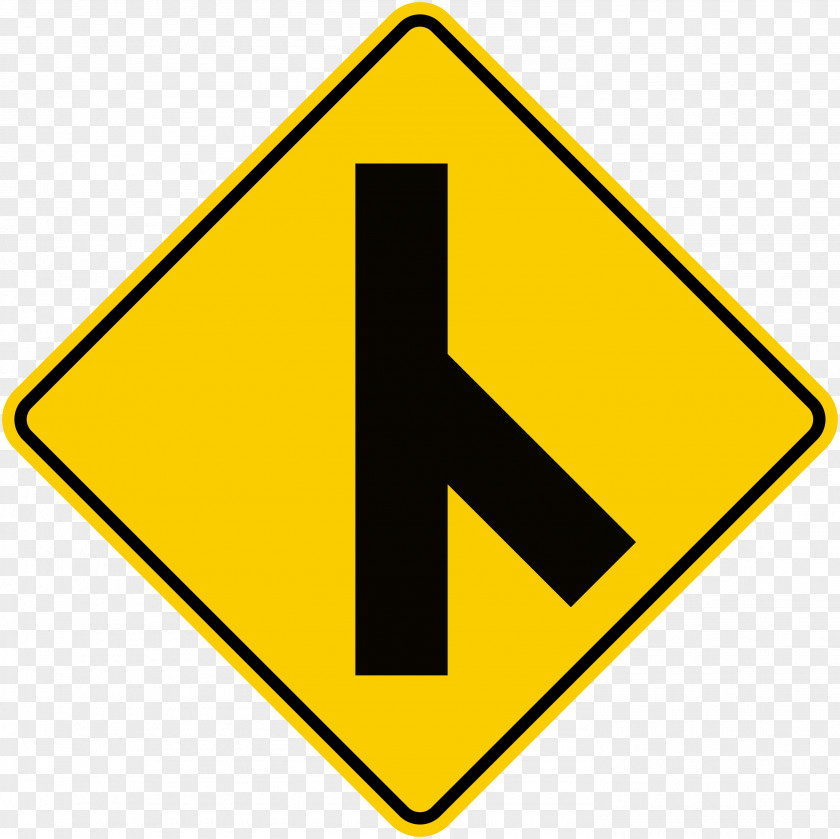 Traffic Sign Warning Three-way Junction Intersection PNG