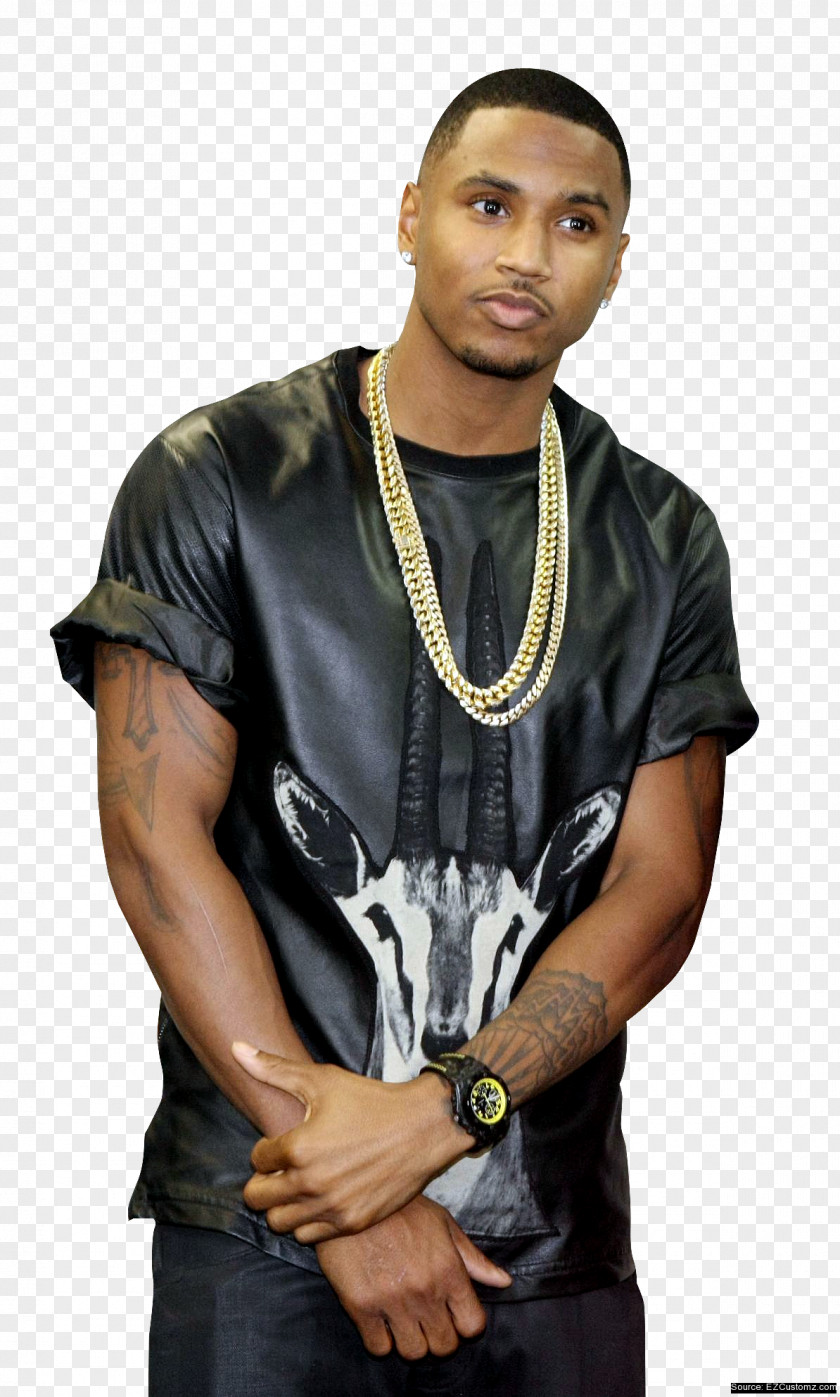 Trey Songz Singing T-shirt PNG