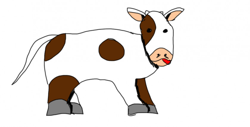 Cartton Cow Beef Cattle Cartoon Clip Art PNG