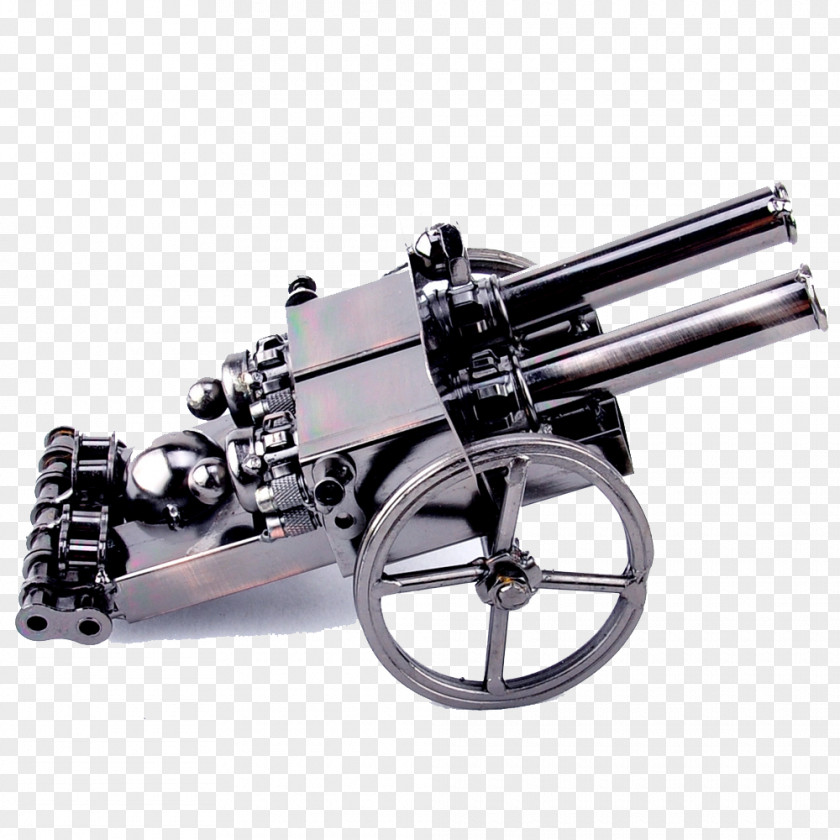 Double-barreled Cannon Model Craft PNG