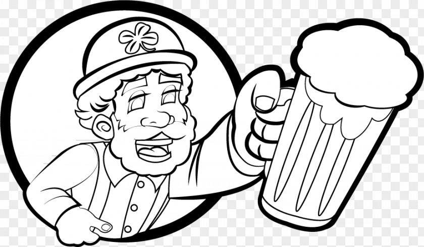 St Patrick S Clipart Saint Patrick's Day Black And White Holiday Leprechaun Clip Art PNG