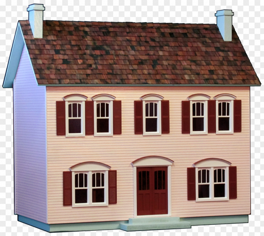 Facade Playhouse Roof House Property Dollhouse Toy PNG