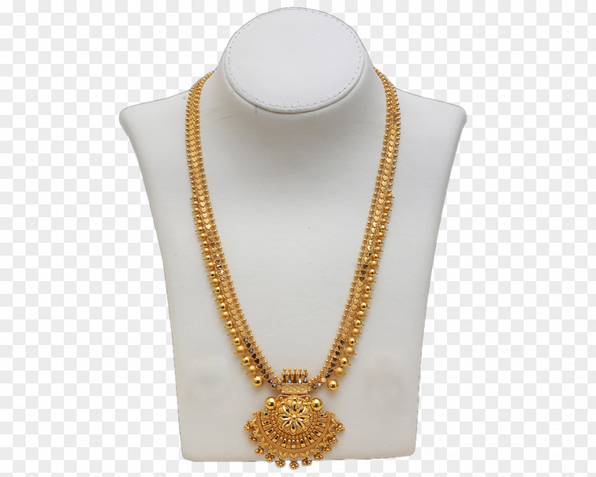 Gold Chain Earring South India Jewellery Necklace PNG