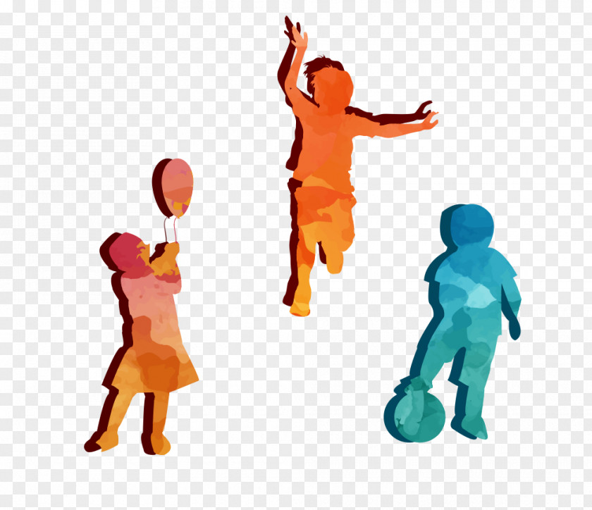 Gradient Vector Family Child PNG