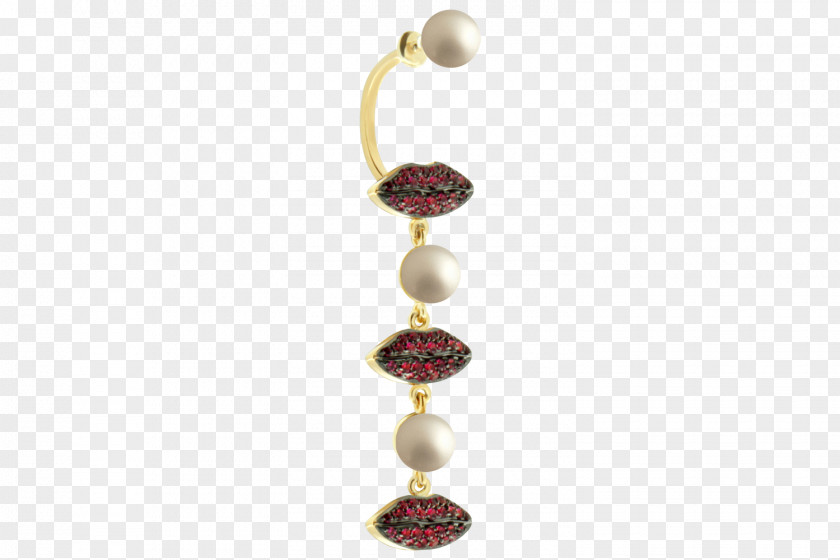 Jewellery Pearl Earring Gemstone Ruby PNG