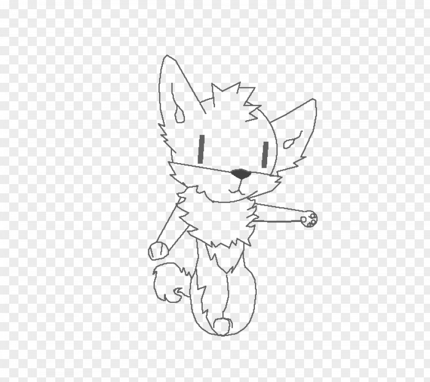 Kitten Whiskers Cat Sketch Line Art PNG