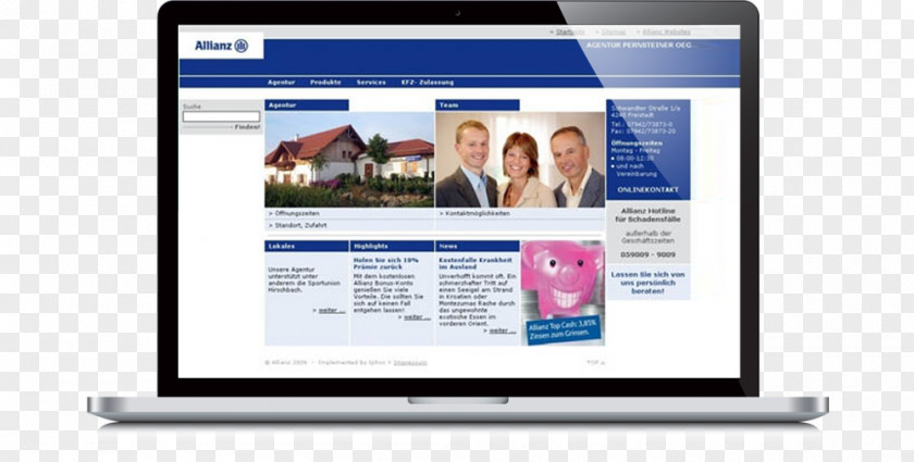Allianz Center Computer Software Monitors Online Advertising Display Digital Journalism PNG