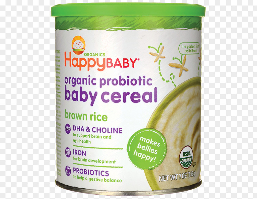Brown Rice Organic Food Baby Happy Family Flavor PNG