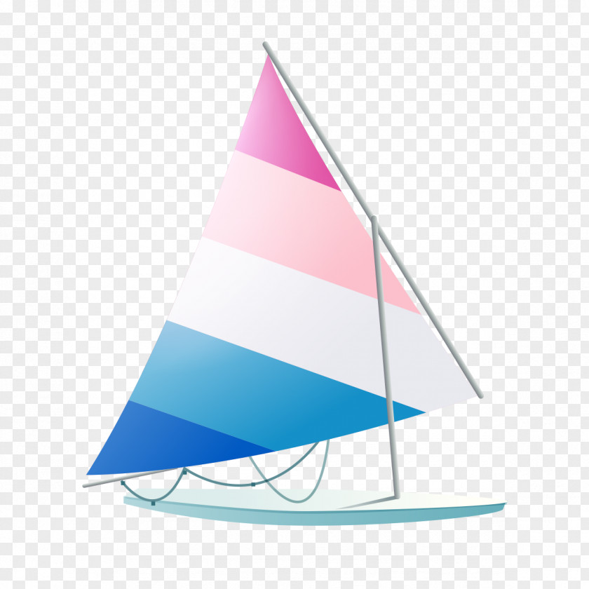 Cartoon Sailing Boat Sailboat PNG