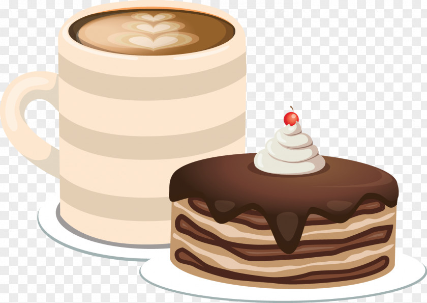 Chocolate Cake Teacake Birthday Cupcake Coffee PNG