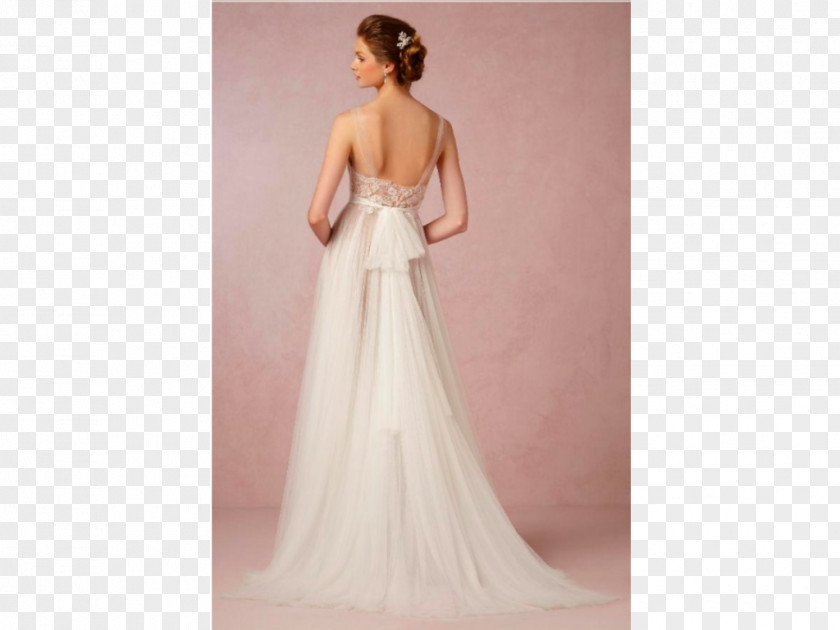 Dress Wedding Gown Tulle Train PNG