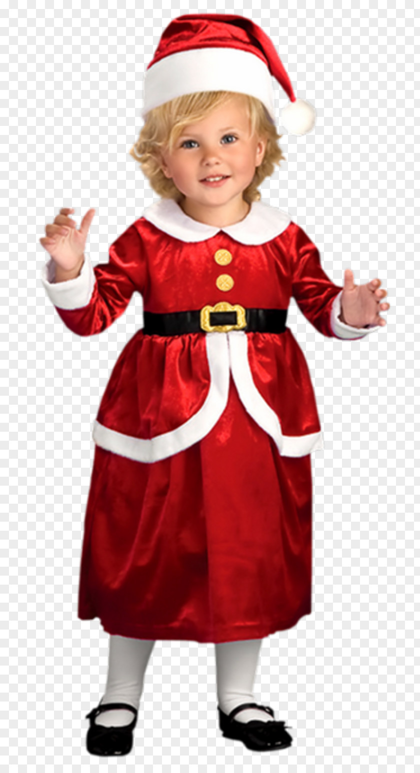 Enfant Mrs. Claus Santa Costume Suit Clothing PNG