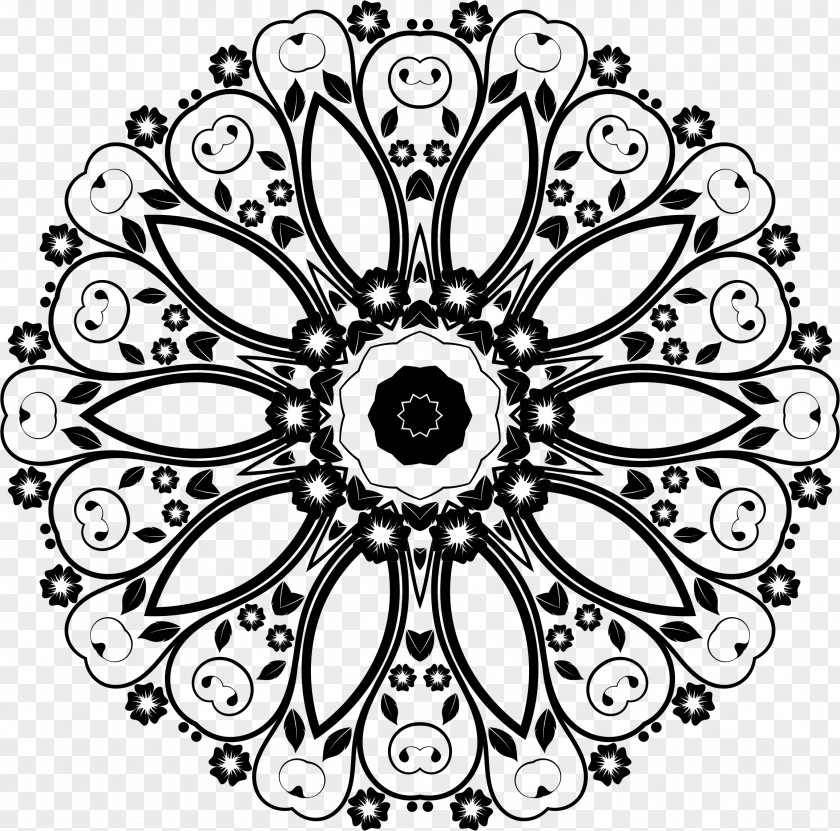 Flower Circle Drawing Floral Design PNG