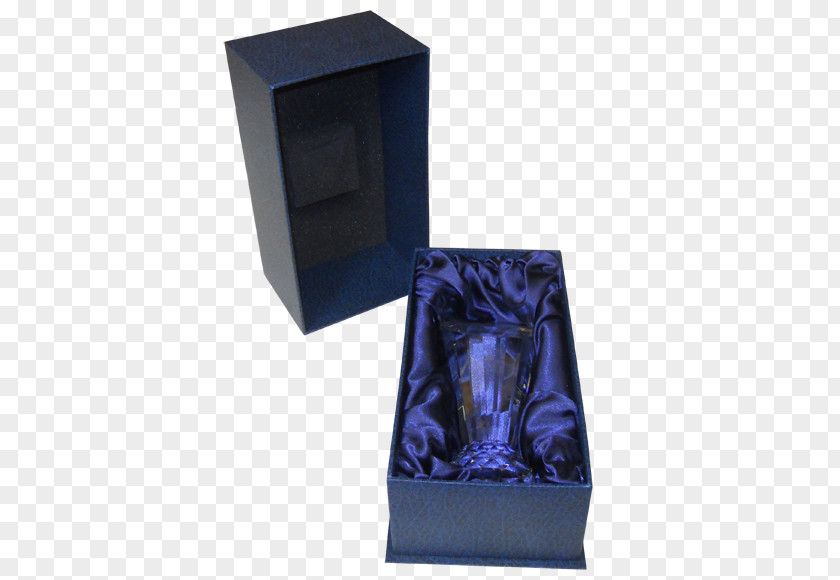 Glass Trophy Award Crystal Cobalt Blue Purple PNG