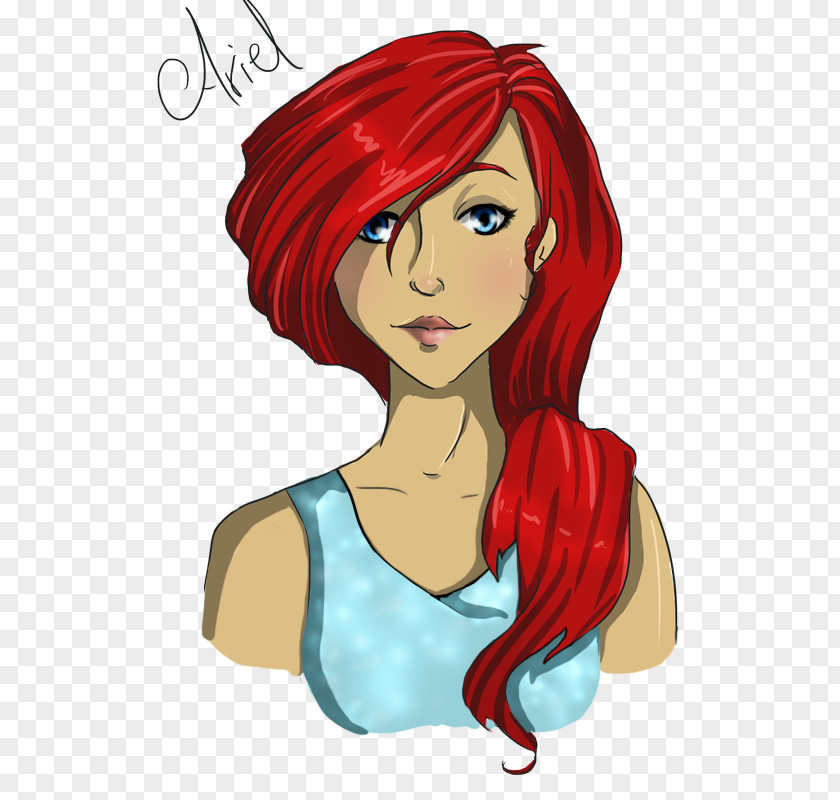 Hair Red Black Long Brown PNG