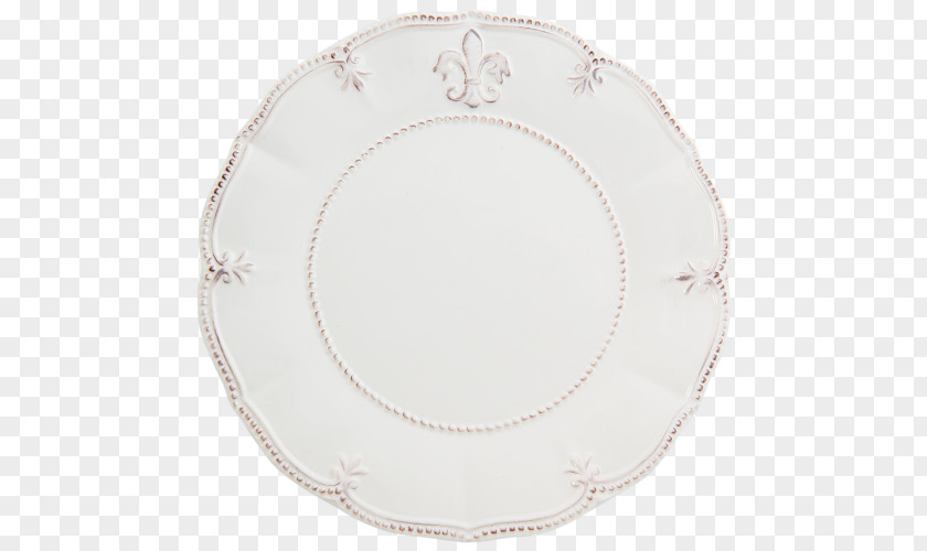 Hestia Plate Fleur-de-lis Charger Tableware Porcelain PNG