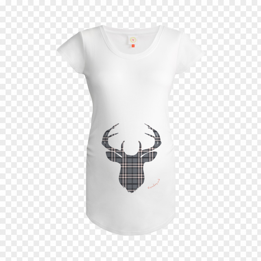 Tartan Plaid Reindeer Antler T-shirt Pattern Sleeve PNG