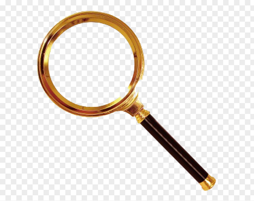 Yellow Magnifying Glass PNG