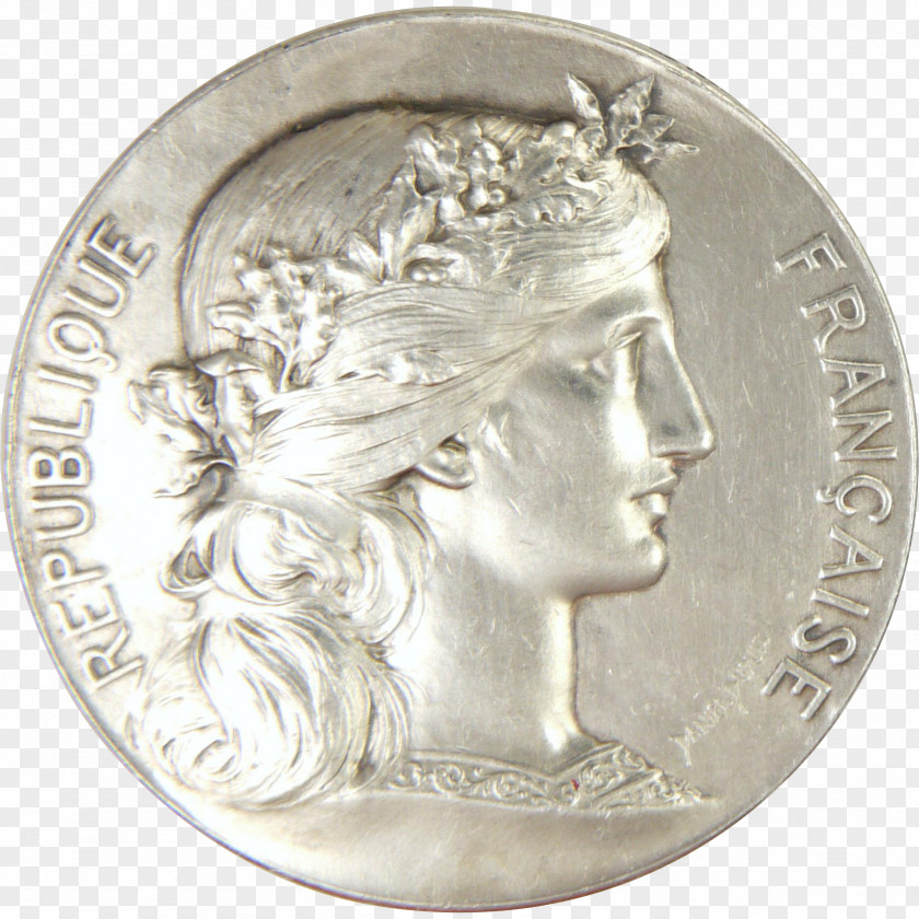 Classical Medal Coin Silver PNG