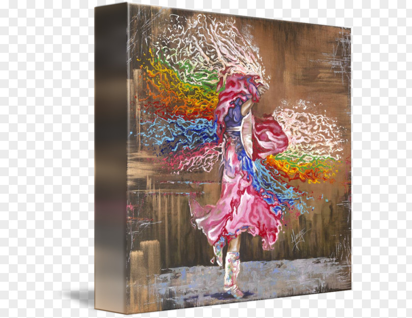 Painting Dance Acrylic Paint Canvas Print PNG