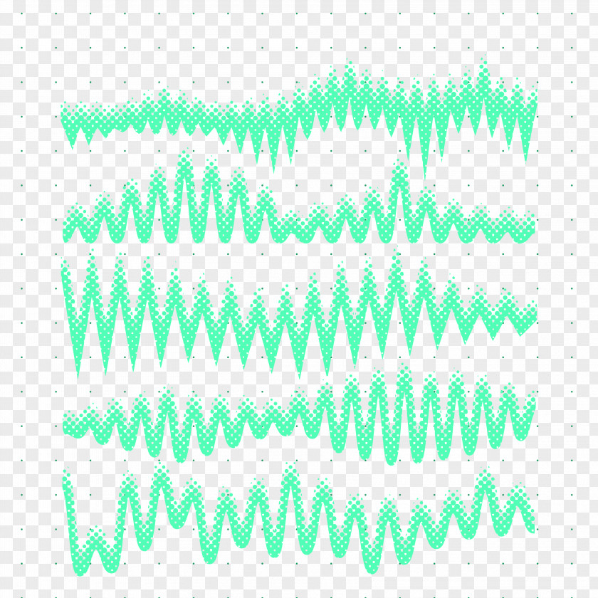 Vector Green Sound Wave Curve Picture Line PNG
