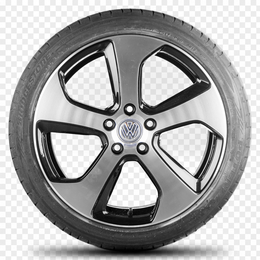 Volkswagen Alloy Wheel Polo GTI Golf Tire PNG