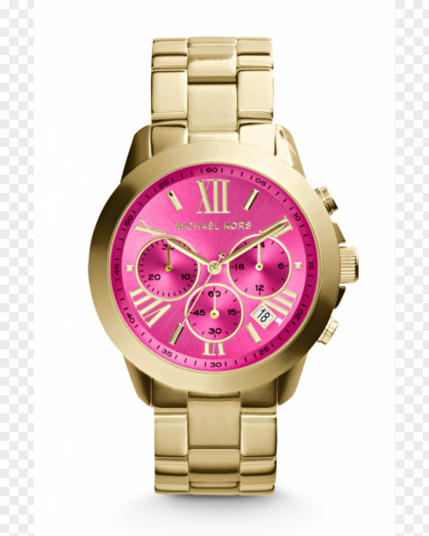 Watches Watch Michael Kors Women's Bradshaw Chronograph Brand Slim Runway PNG