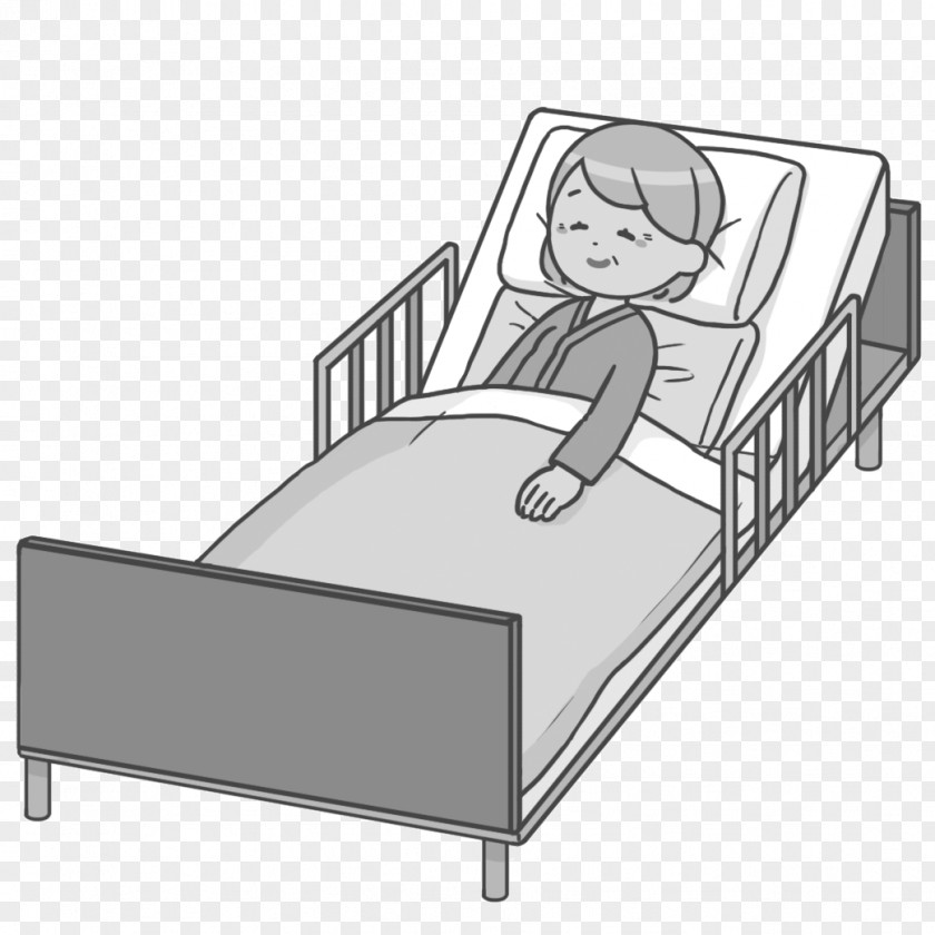 Bed Old Age Bedridden Grandfather Grandmother PNG