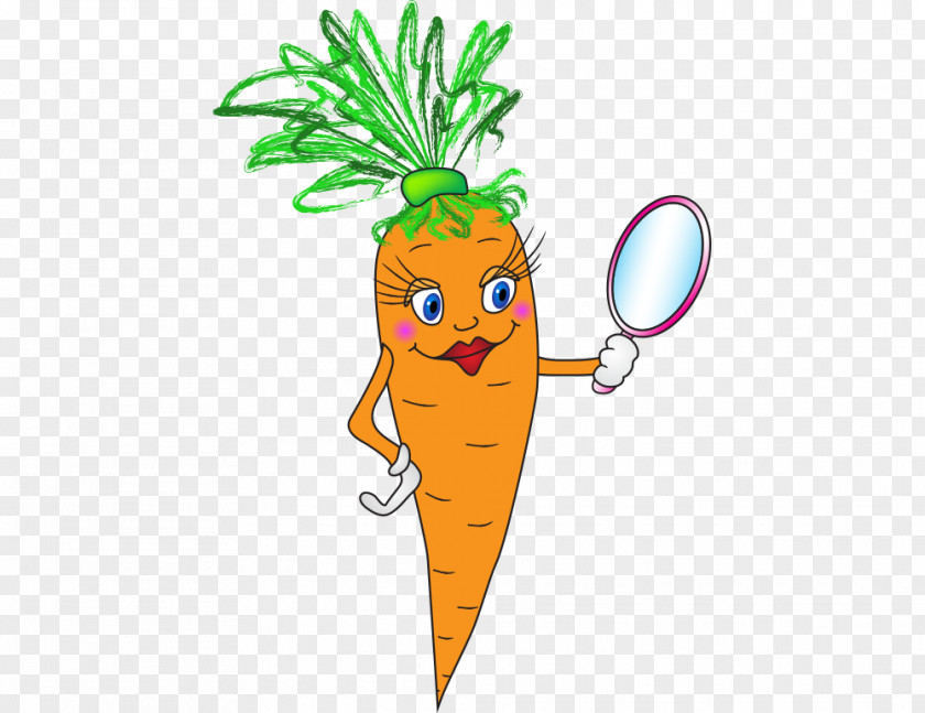Carrot Character Illustration PNG