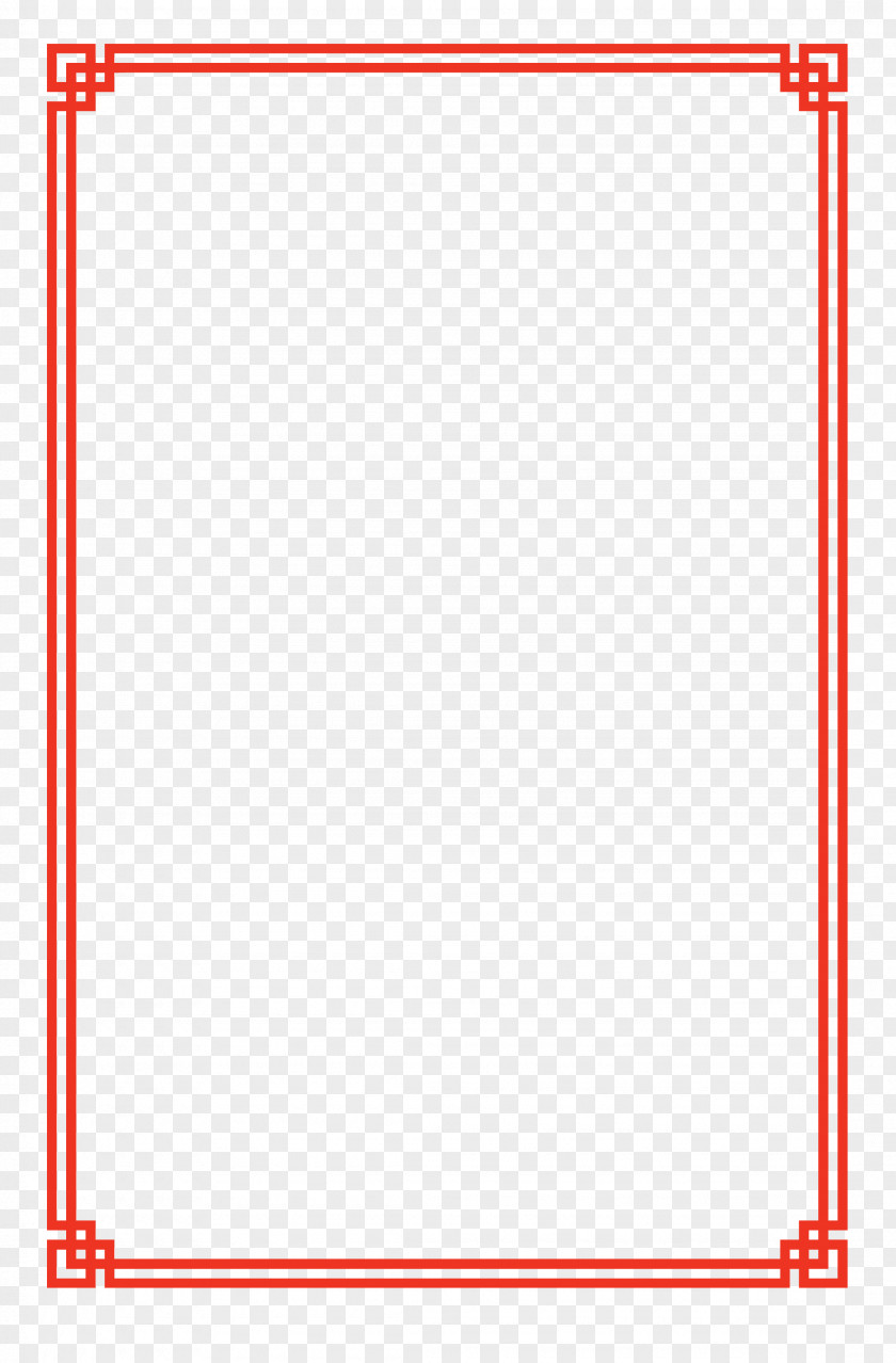 Chinese New Year Festive Good Luck Border Fundal PNG
