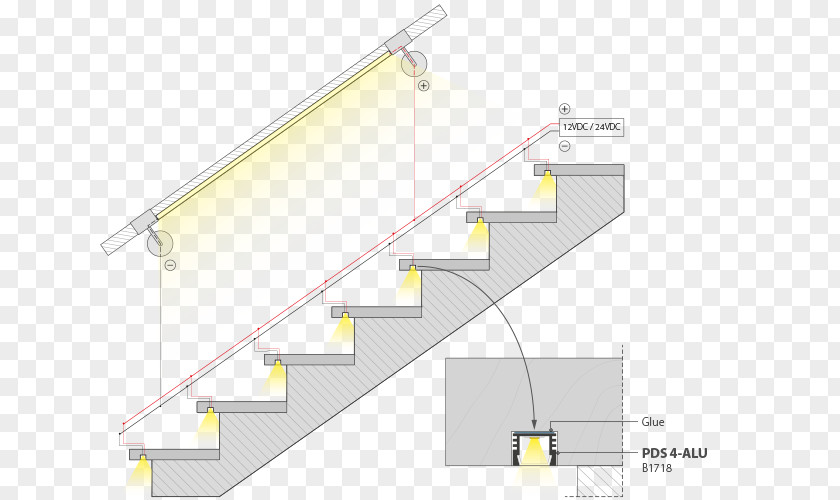 Light Stair Lighting Control System Stairs LED Lamp PNG