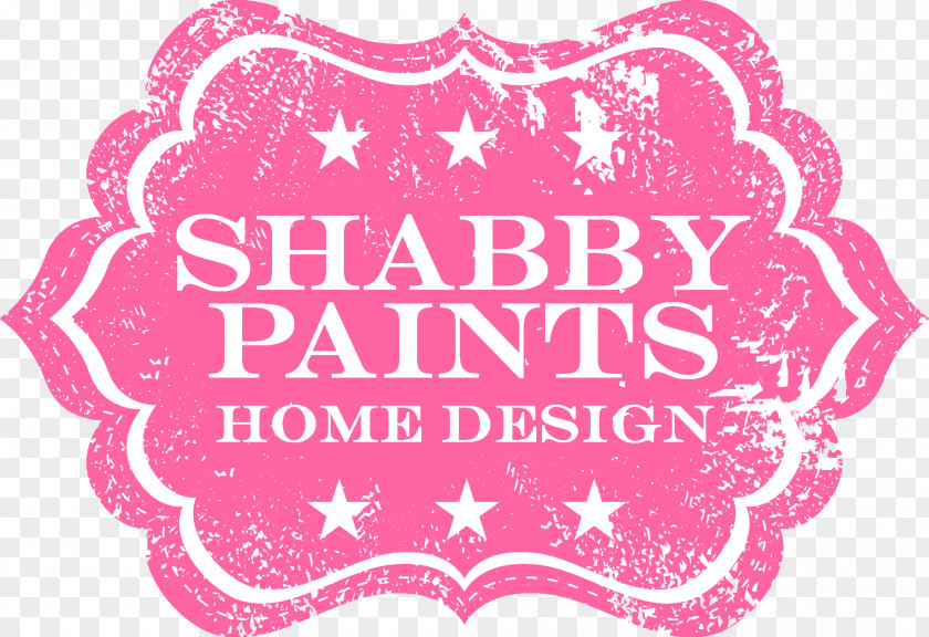 Paint House Logo Shabby Chic Acrylic PNG