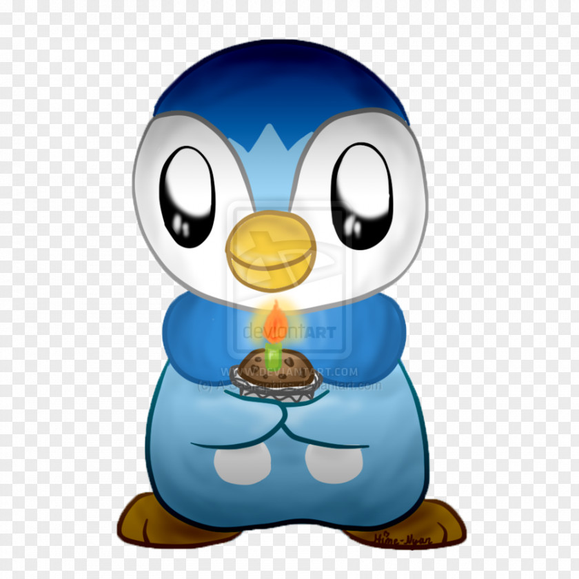 Qum Penguin Birthday Bird Cartoon Flower PNG