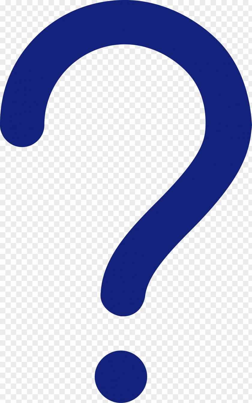 Blue Question Mark PNG
