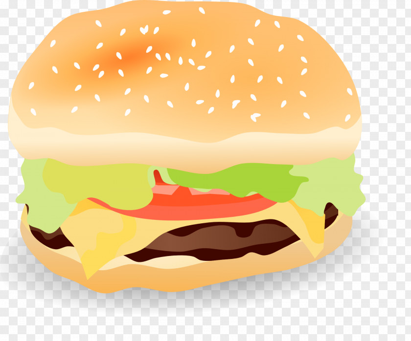 Bun Cheeseburger Hamburger French Fries Slider Whopper PNG
