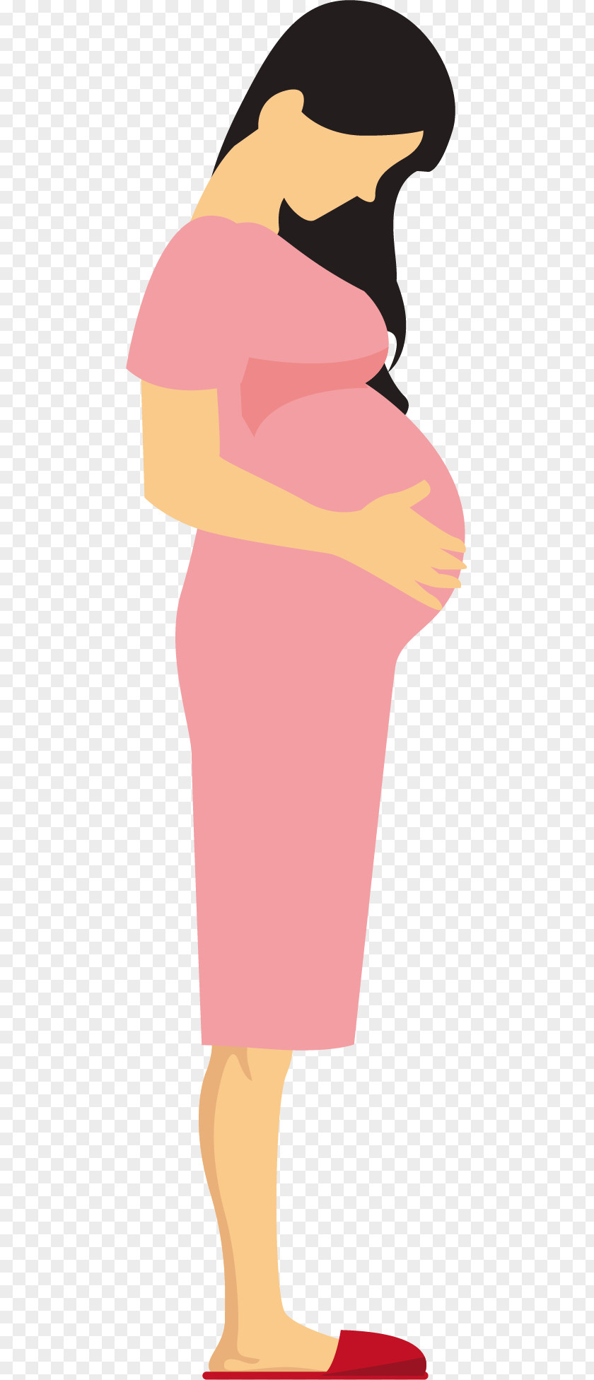 Character Outline Pregnancy Illustration PNG