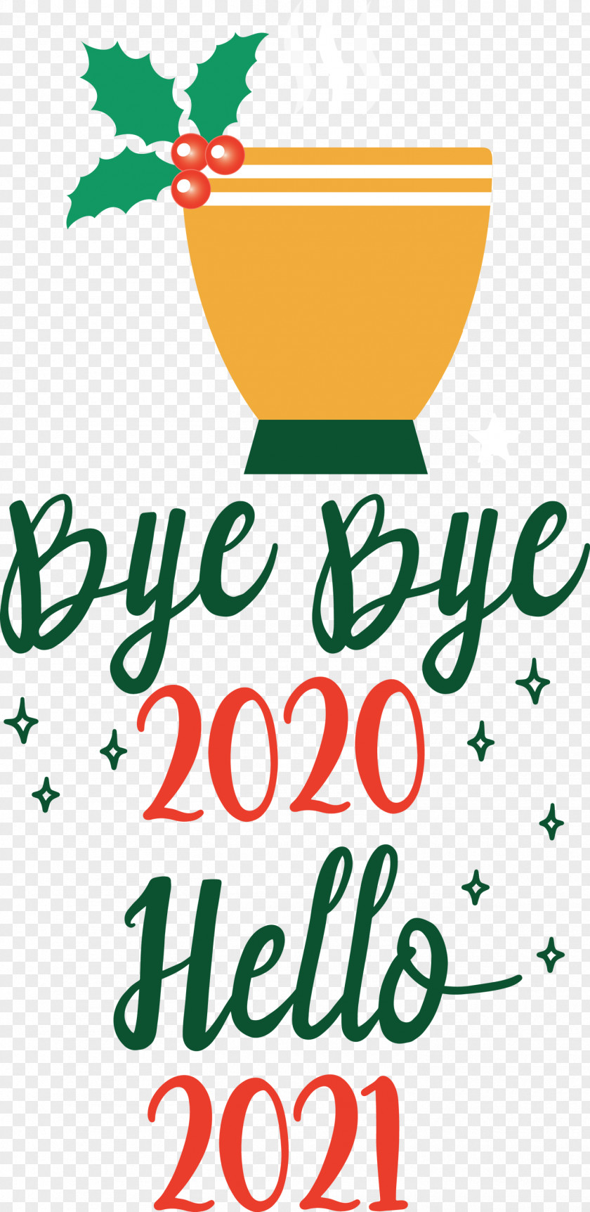 Hello 2021 Year Bye 2020 PNG