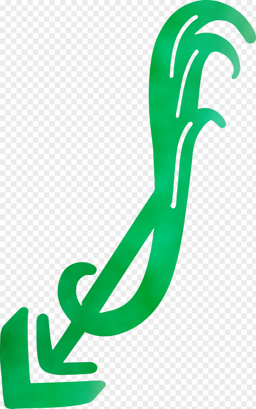 Logo Leaf Green Meter Line PNG