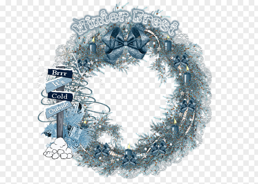 Modal Winter Cluster Wreath Christmas PNG