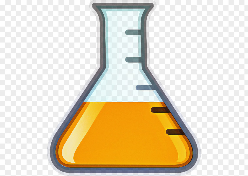 Laboratory Equipment Flask Beaker Yellow Clip Art PNG