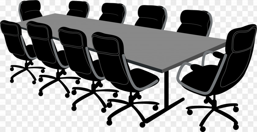 Conference Hall Room Table Furniture Chair Office PNG