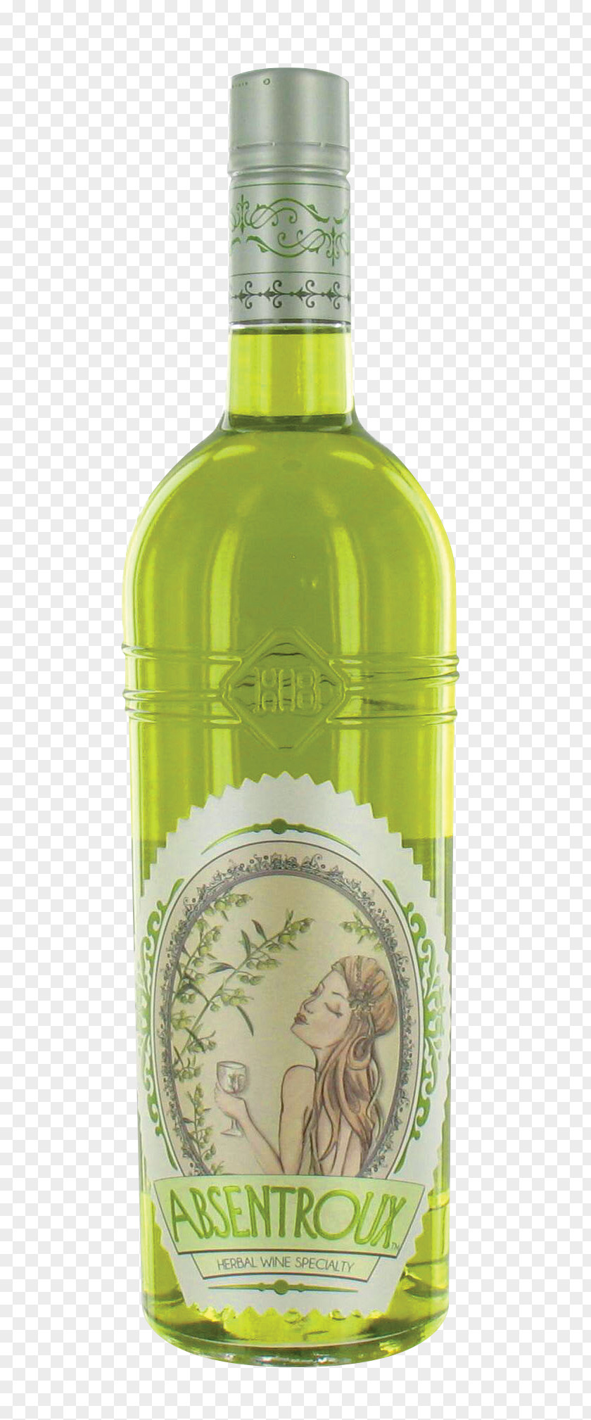 Glass Liqueur Vermouth Absinthe White Wine Bottle PNG