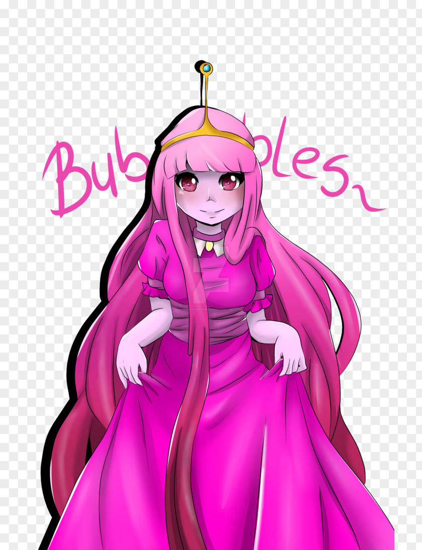 Princess Bubblegum Chewing Gum Art PNG