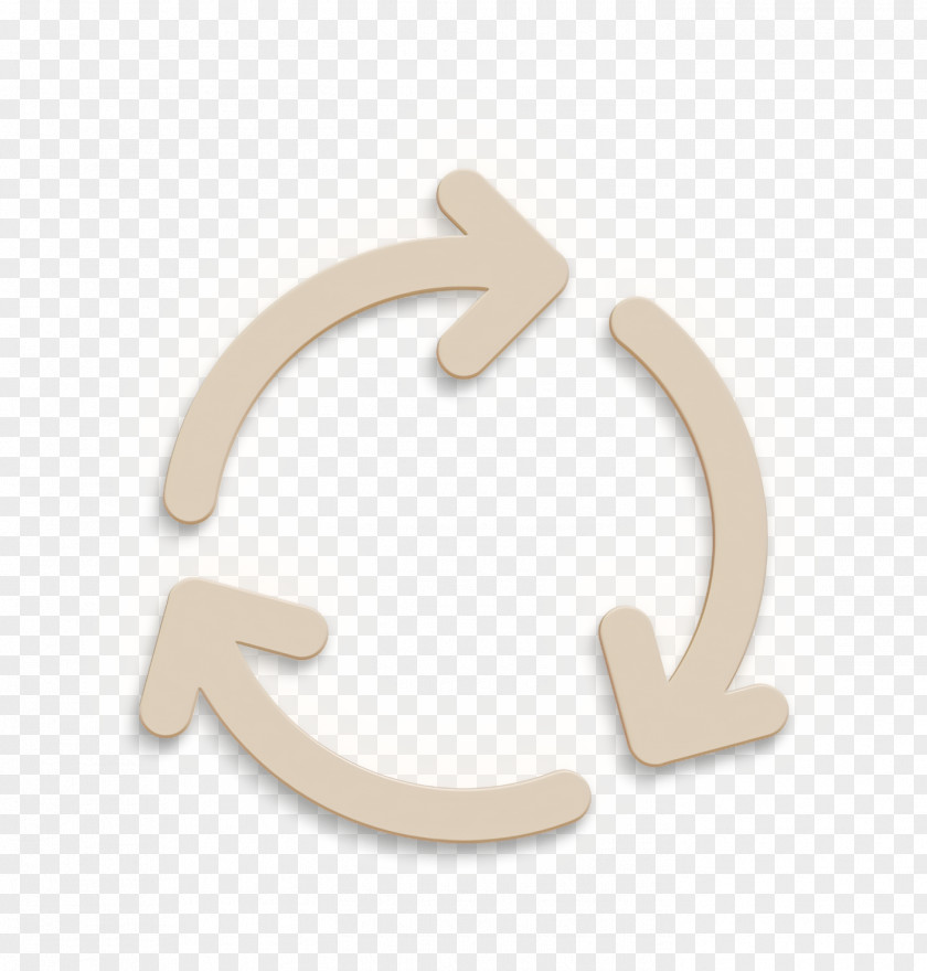 Beige Symbol Three Icon Recycle Smart Home PNG