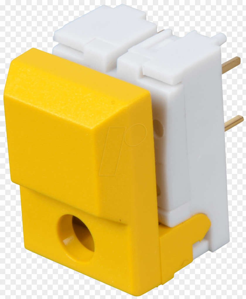 Design Electronic Component Yellow Push-button Electrical Switches PNG