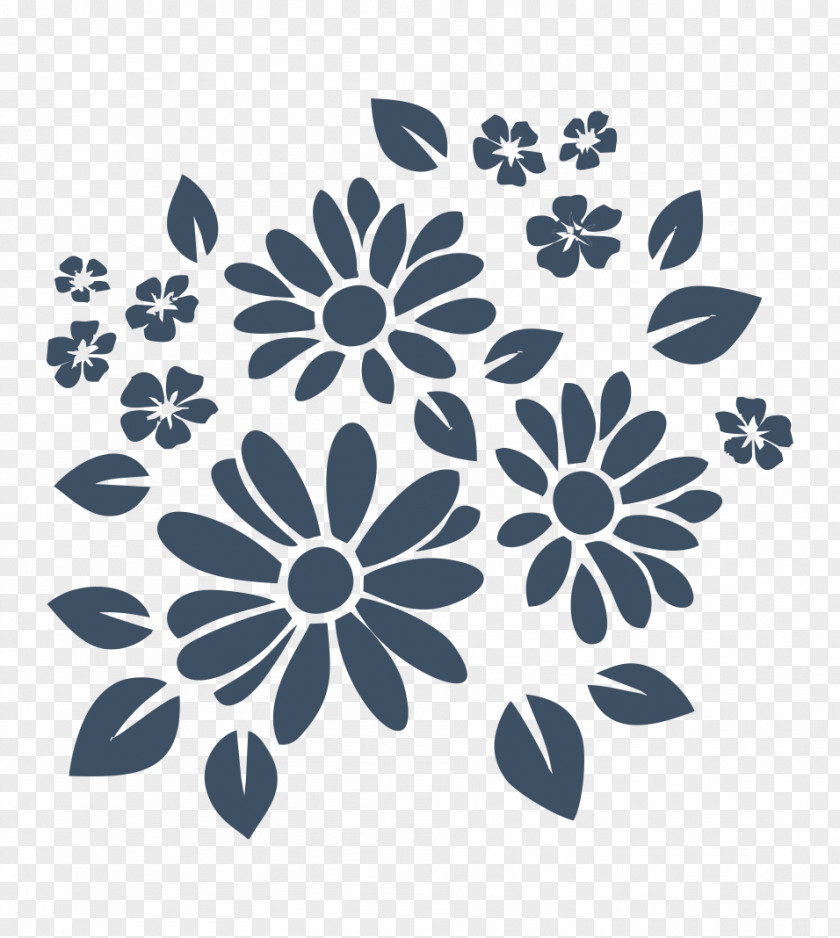 Silhouette Flower PNG